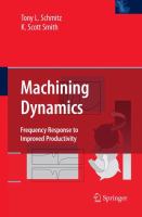 Machining Dynamics Frequency Response to Improved Productivity /