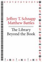 The library beyond the book /