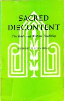 Sacred discontent : the Bible and Western tradition /