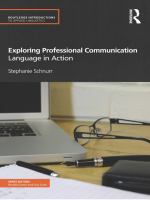 Exploring professional communication language in action /