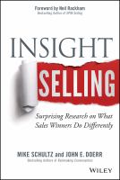 Insight selling surprising research on what sales winners do differently /