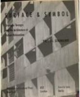 Surface & symbol : Giuseppe Terragni and the architecture of Italian rationalism /