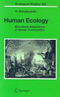 Human Ecology Biocultural Adaptations in Human Communities /