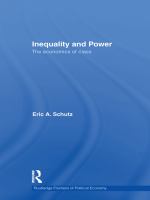 Inequality and power the economics of class /