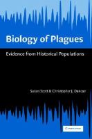 Biology of plagues evidence from historical populations /