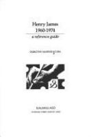 Henry James, 1960-1974 : a reference guide /