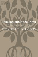 Thinking about the Torah a philosopher reads the Bible /