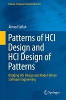 Patterns of HCI Design and HCI Design of Patterns Bridging HCI Design and Model-Driven Software Engineering /