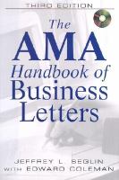 AMA Handbook of Business Letters.