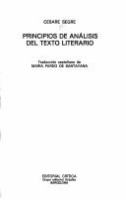 Principios de análisis del texto literario /