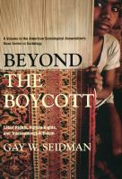 Beyond the boycott : labor rights, human rights, and transnational activism /