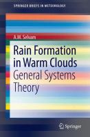 Rain Formation in Warm Clouds General Systems Theory /