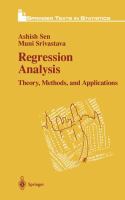 Regression Analysis : Theory, Methods, and Applications.