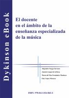 El docente en el ambito de la ensenanza especializada de la musica