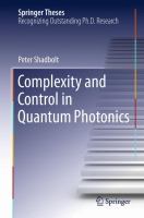 Complexity and Control in Quantum Photonics