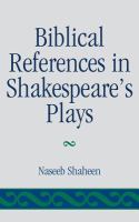 Biblical references in Shakespeare's plays