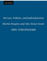 On law, politics, and judicialization