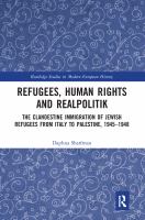 Refugees, human rights, and realpolitik the clandestine immigration of Jewish refugees from Italy to Palestine, 1945-1948 /