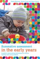 Summative Assessment in the Early Years.