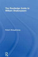 The Routledge guide to Shakespeare