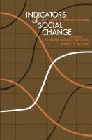 Indicators of social change : concepts and measurements /