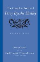 The Complete Poetry of Percy Bysshe Shelley.