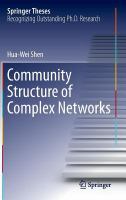 Community Structure of Complex Networks