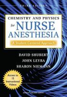 Chemistry and physics for nurse anesthesia a student-centered approach /
