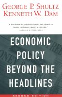 Economic policy beyond the headlines /