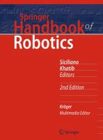 Springer Handbook of Robotics.