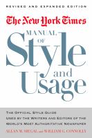 The New York Times manual of style and usage /