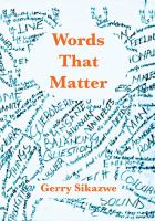 Words that matter : poetry /