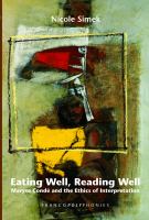 Eating Well, Reading Well : Maryse Condé and the Ethics of Interpretation.