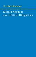 Moral principles and political obligations /