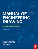 Manual of Engineering Drawing : Technical Product Specification and Documentation to British and International Standards.