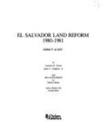 El Salvador land reform, 1980-1981 : impact audit /