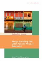 Always something else : urban Asia and Africa as experiment /