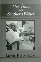 The fable of the southern writer /