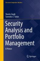 Security Analysis and Portfolio Management A Primer /