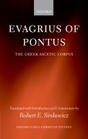 Evagrius of Pontus : The Greek Ascetic Corpus.
