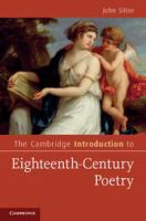 The Cambridge introduction to eighteenth-century poetry