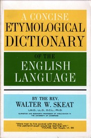 A concise etymological dictionary of the English language /