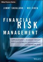 Financial risk management applications in market, credit, asset and liability management and firmwide risk /