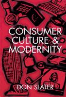 Consumer culture and modernity /