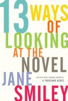 Thirteen ways of looking at the novel /