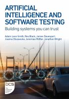 Artificial Intelligence and Software Testing : Building systems you can trust.