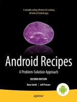 Android recipes a problem-solution approach /