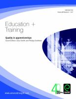 Quality in Apprenticeships.