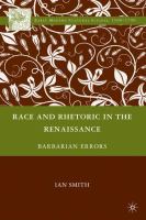 Race and rhetoric in the Renaissance : barbarian errors /