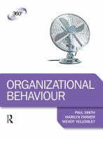 Organizational Behaviour.